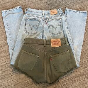 Vintage Levi Shorts and Jeans Bundle
